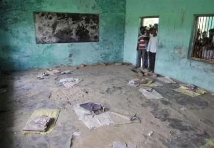 people look at a classroom where contaminated meals were served to children at a school photo reuters people look at a classroom where contaminated meals were served to children at a school photo reuters