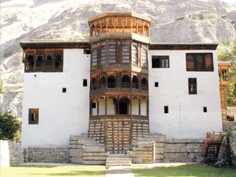 the khaplu palace in skardu has been restored as a boutique hotel