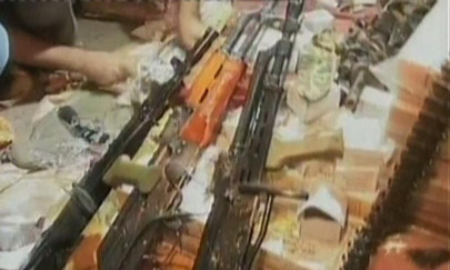 truck laden with weapons ammunition seized in karachi