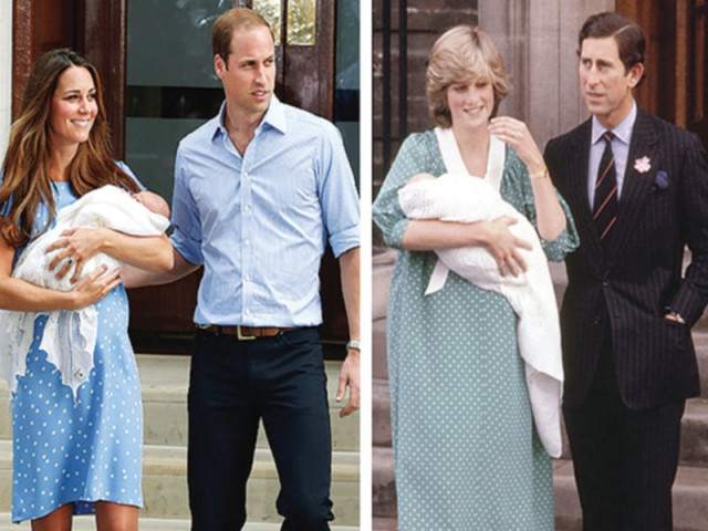 kate wore polka dots just like lady diana did in her first appearance with prince william photos file