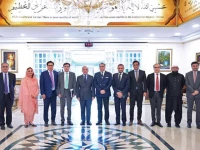 prime minister shehbaz sharif poses for a group photograph with a delegation of fbr officers in islamabad photo app