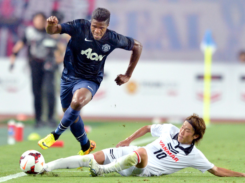 new face wilfried zaha saved united from the brink of a humiliating third defeat in their pre season asian tour drawing 2 2 with the japanese side cerezo osaka photo afp