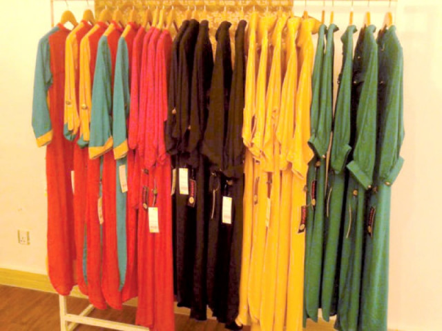 the designer famous for taking orders online held her first exhibition in islamabad photo file