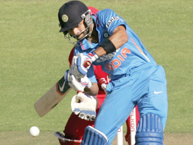 india captain kohli followed his ton in the first match with an impressive half century yesterday photo afp india captain kohli followed his ton in the first match with an impressive half century yesterday photo afp