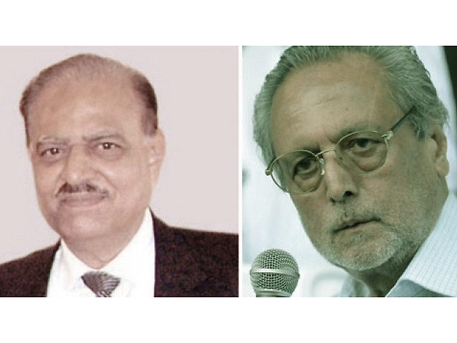 pml n presidential candidate mamnoon hussain and pti presidential candidate justice wajihuddin ahmed photo express file