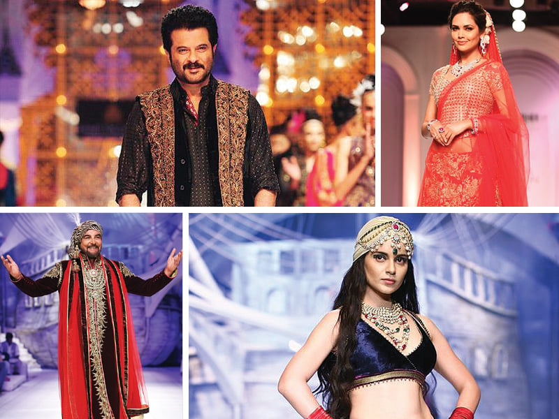 clockwise from top left anil kapoor esha gupta kanagana ranaut and kabir bedi photo file