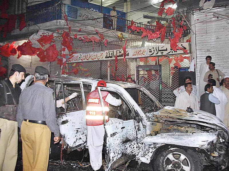 on april 16 anp senior leader ghulam bilour was targeted in a suicide blast in yakatoot which killed 17 people bilour narrowly escaped photo file on april 16 anp senior leader ghulam bilour was targeted in a suicide blast in yakatoot which killed 17 people bilour narrowly escaped photo file
