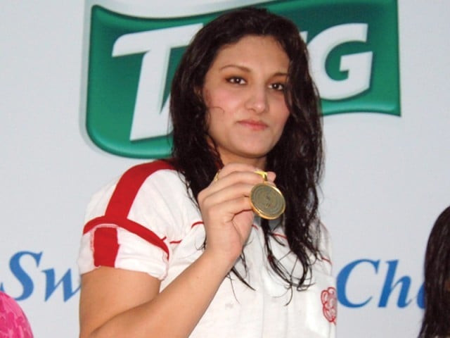 kiran won 15 gold medals out of 19 swimming events at the national games in islamabad earlier this month photo file express kiran won 15 gold medals out of 19 swimming events at the national games in islamabad earlier this month photo file express