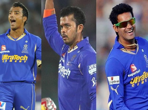 chavan l sreesanth c and chandila were charged along with bookmakers and underworld figures