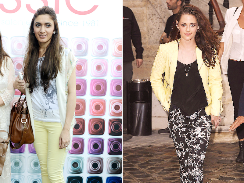 fashionistas are finally catching up and sporting coloured skinnies in various events photo file