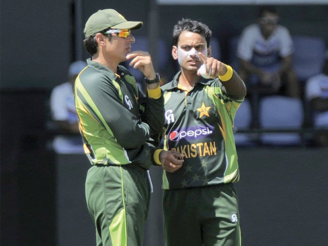 misbah the team s odi captain and hafeez the leader of the twenty20 format led pakistan to victory in both series photo afp misbah the team s odi captain and hafeez the leader of the twenty20 format led pakistan to victory in both series photo afp