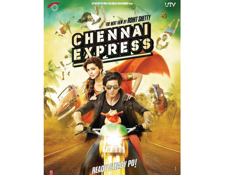 poster for the upcoming bollywood film chennai express photo file