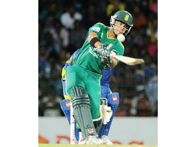 duminy hit three boundaries and a six in his 51 run knock before he was dismissed in the penultimate over photo afp duminy hit three boundaries and a six in his 51 run knock before he was dismissed in the penultimate over photo afp