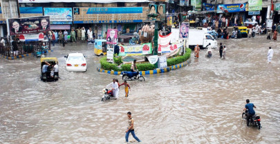 monsoon downpour rain wreaks havoc in upper sindh