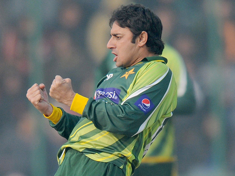 pakistan spin bowler saeed ajmal photo bcci