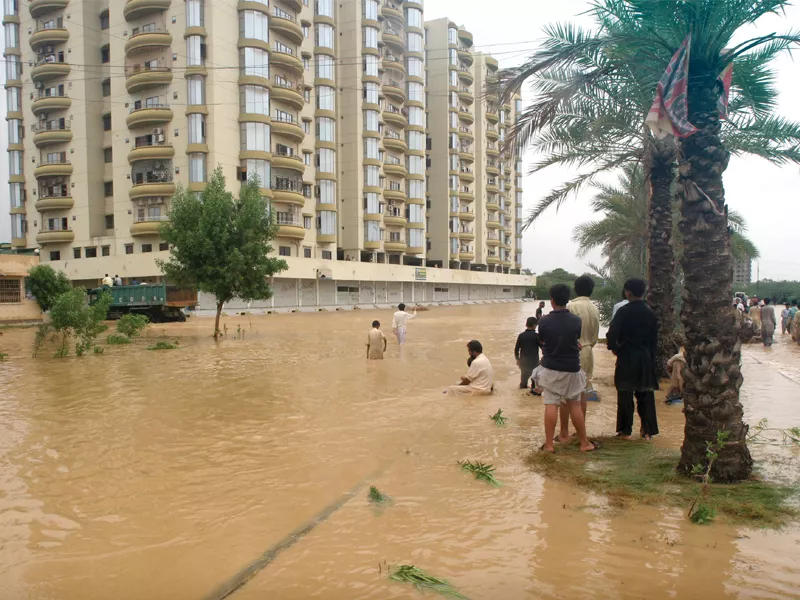 clockwise all the water that flooded through saadi town gathered at safoora goth from where it went further down as water level in malir river rose parts of the ebm flyover were swept by the flood the road outside gulistan e jauhar police station was flooded blocking access to the station residents of rustam zikri goth on pehlwan road places concrete blocks on the road and filled the gaps with cloth to prevent water from flooding their houses photos athar khan express the navy used eight speed boats to rescue stranded people in slums surrounding saadi town photo rashid ajmeri express clockwise all the water that flooded through saadi town gathered at safoora goth from where it went further down as water level in malir river rose parts of the ebm flyover were swept by the flood the road outside gulistan e jauhar police station was flooded blocking access to the station residents of rustam zikri goth on pehlwan road places concrete blocks on the road and filled the gaps with cloth to prevent water from flooding their houses photos athar khan express the navy used eight speed boats to rescue stranded people in slums surrounding saadi town photo rashid ajmeri express