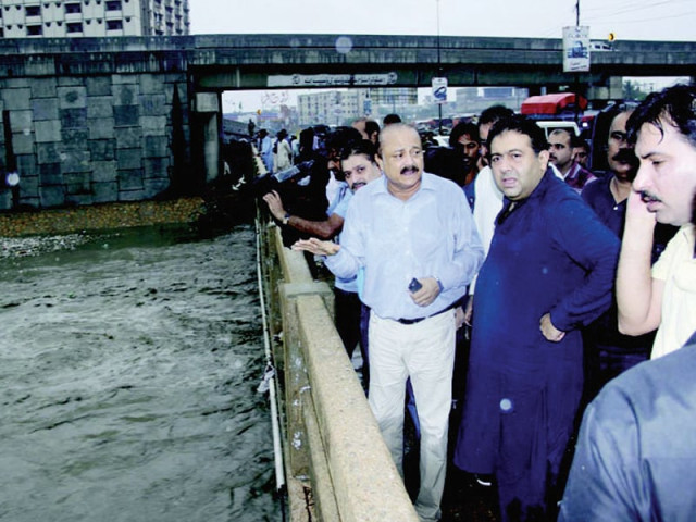 minister for local bodies owais muzaffar surveyed various areas of karachi on sunday photo nni minister for local bodies owais muzaffar surveyed various areas of karachi on sunday photo nni
