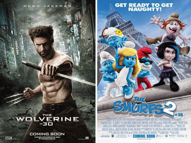 the wolverine finished second smurfs 2 finished third and horror film the conjuring came in fourth photos file the wolverine finished second smurfs 2 finished third and horror film the conjuring came in fourth photos file