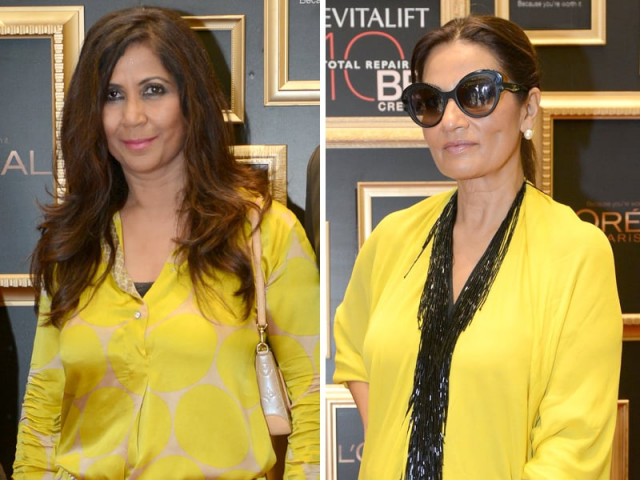 musharraf hai left and frieha altaf right musharraf hai left and frieha altaf right