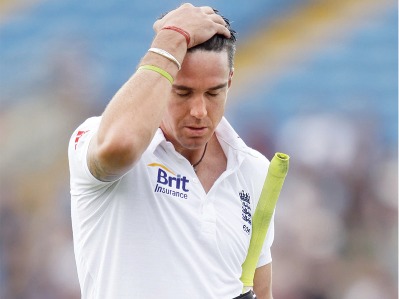 england batsman pietersen slammed allegations that he used silicone tape on his bat to confuse hotspot technology photo afp