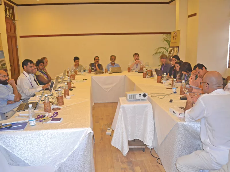 the workshop was chaired by habib university president wasif rizvi faculty members from nine universities from around the world actively participated in the workshop photo file