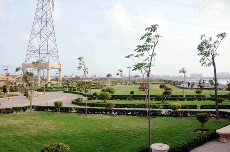 a file photo of a park in karachi photo express