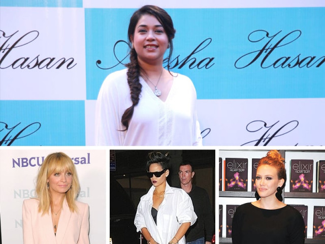 top komal rizvi bottom nichole richie left rihanna middle and hilary duff right top komal rizvi bottom nichole richie left rihanna middle and hilary duff right
