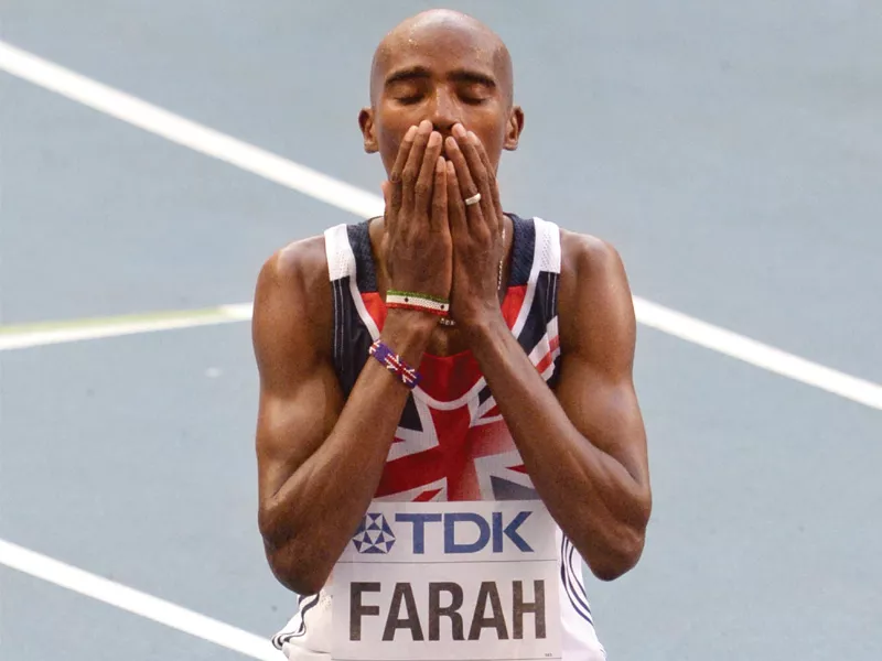 world champion farah was disappointed with the poor turnout at the stadium photo afp world champion farah was disappointed with the poor turnout at the stadium photo afp