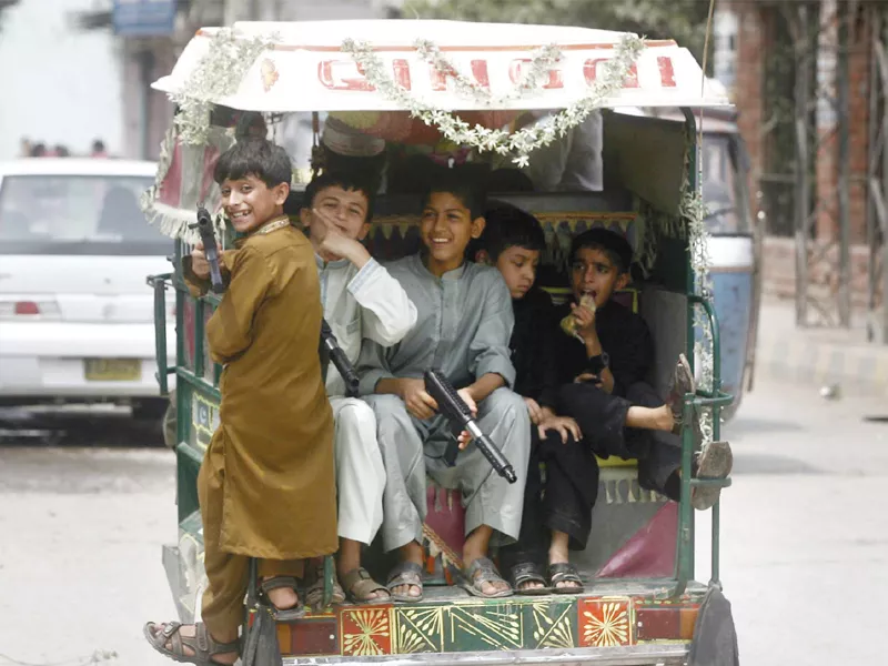 children celebrate eid in gor ghatri photo ppi