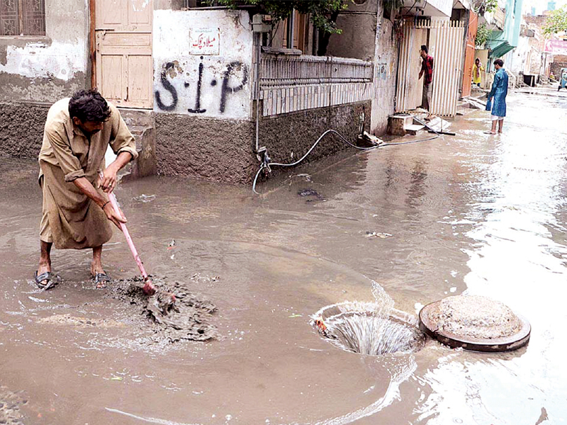 the recent rains caused extreme flooding in many low lying areas of rawalpindi photo app