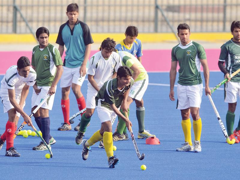 the camp will continue at the same pace the coach told the express tribune photo mehmood qureshi express file