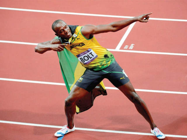 bolt clocked a season s best 9 77 seconds in heavy rain at the luzhniki stadium photo afp bolt clocked a season s best 9 77 seconds in heavy rain at the luzhniki stadium photo afp