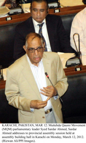 we will not accept any system except for the sindh peoples local government law which was passed by both the pakistan peoples party and the mqm in 2012 said sardar ahmed photo file