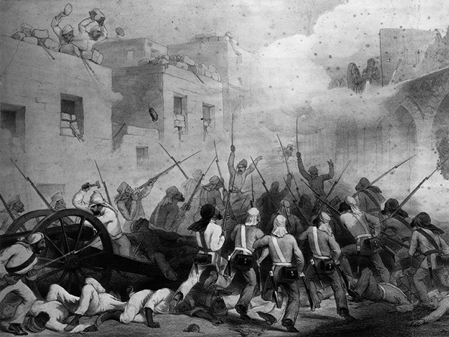 1857 british soldiers storming delhi during the indian mutiny photo getty