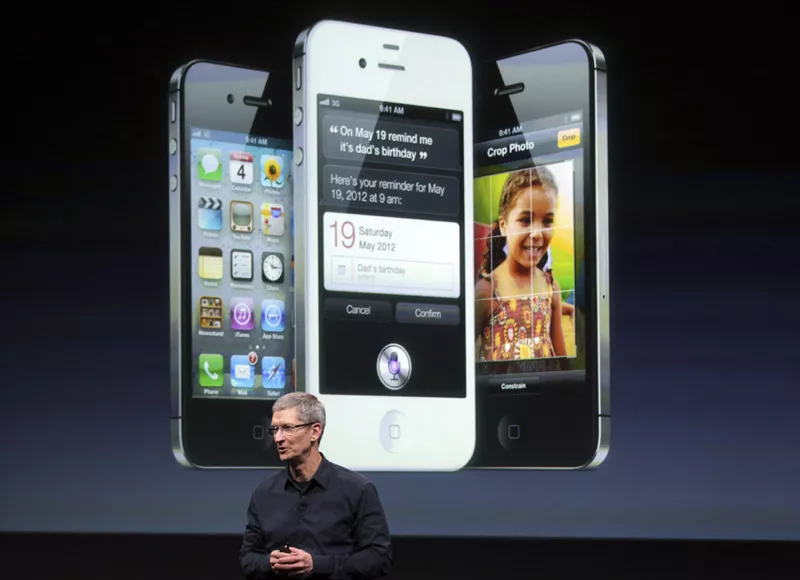 apple ceo tim cook speaks in front of an image of an iphone 4s at apple headquarters in cupertino california october 4 2011 photo reuters file apple ceo tim cook speaks in front of an image of an iphone 4s at apple headquarters in cupertino california october 4 2011 photo reuters file