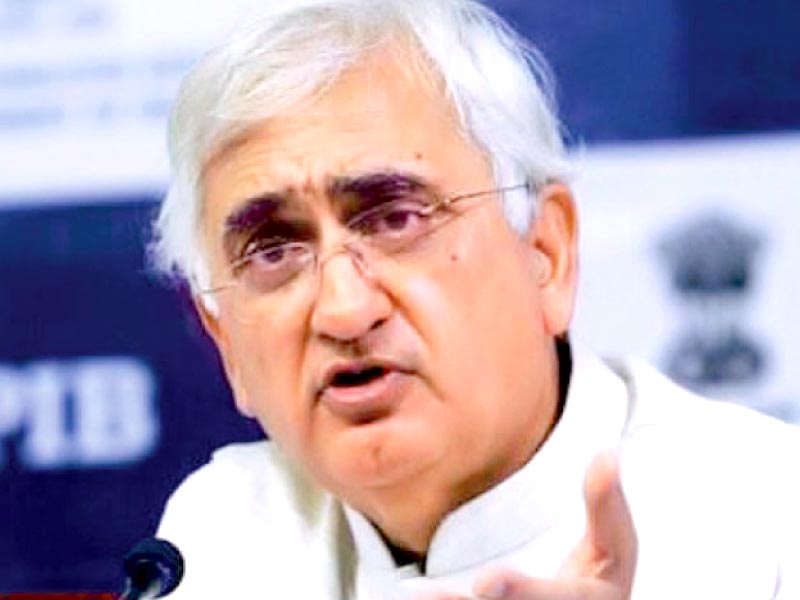 i did not say that we will continue to talk to pakistan i said remain intellectually engaged says indian external affairs minister salman khurshid photo file