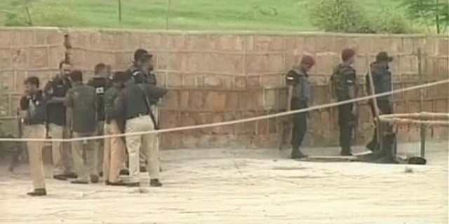 security forces can be seen on stand by for the operation screengrab express news security forces can be seen on stand by for the operation screengrab express news