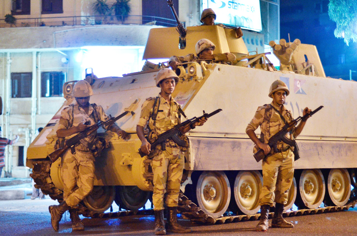 egyptian army soldiers patrol the streets outside cairo university photo afp file