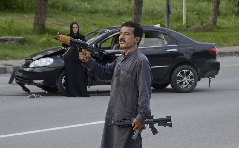 file photo of the gunman in islamabad photo reuters file