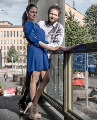 veena malik and vesa kivinen photo the independent