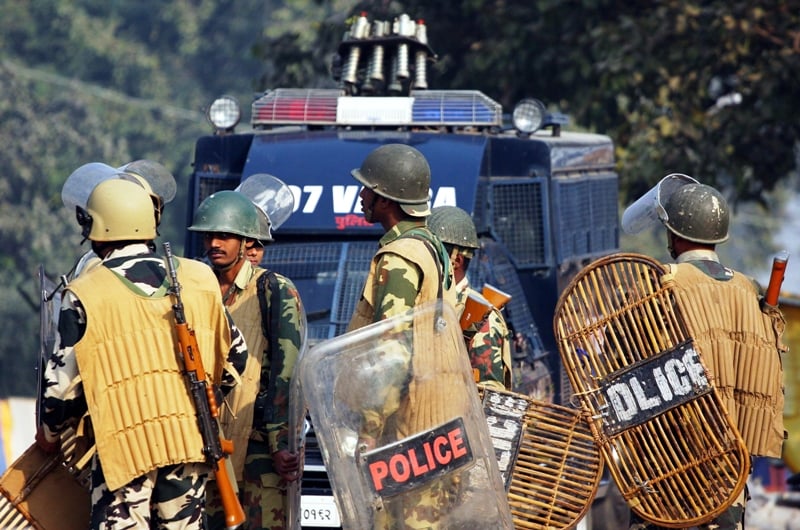 file photo of indian police officials photo afp file