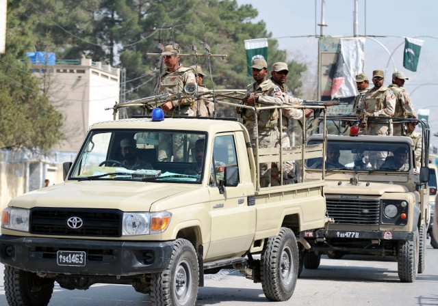 file photo of fc forces after conducting a raid on miscreants photo naseem james file photo of fc forces after conducting a raid on miscreants photo naseem james