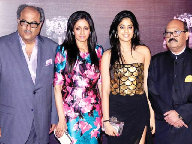 sridevi s brother in law anil kapoor who worked with her in hits like mr india too came for the do with his wife sunita photo publicity sridevi s brother in law anil kapoor who worked with her in hits like mr india too came for the do with his wife sunita photo publicity