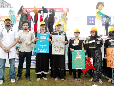 awareness drive 500 participate in epd s anti dengue walk