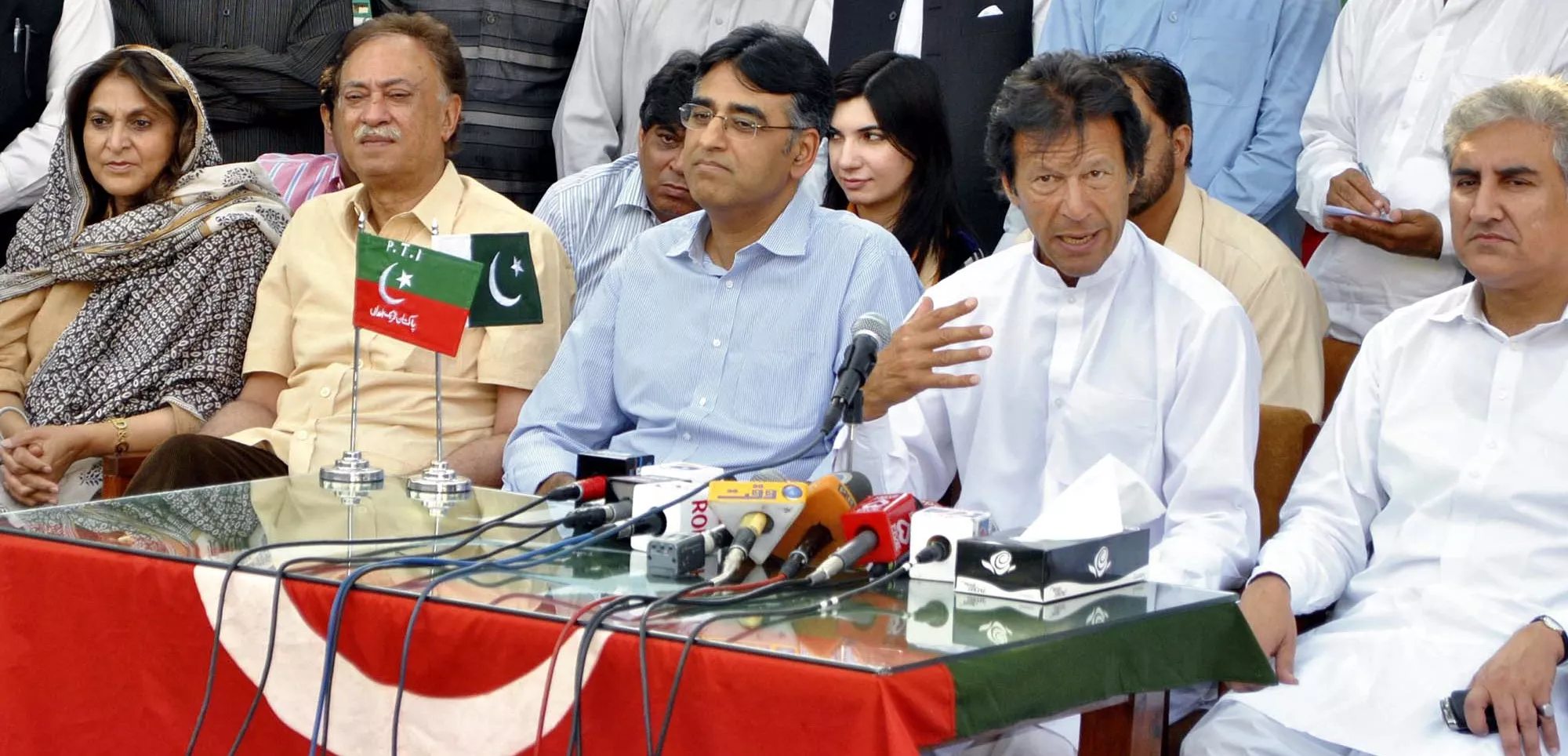 the pti s candidate asad umar however has been a visible campaigner as his party aims to retain the constituency it won on may 11 photo sana file the pti s candidate asad umar however has been a visible campaigner as his party aims to retain the constituency it won on may 11 photo sana file