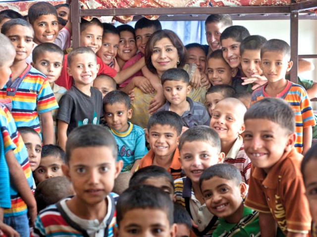 boys pose for a photograph with sonia shahid photo myra iqbal express boys pose for a photograph with sonia shahid photo myra iqbal express