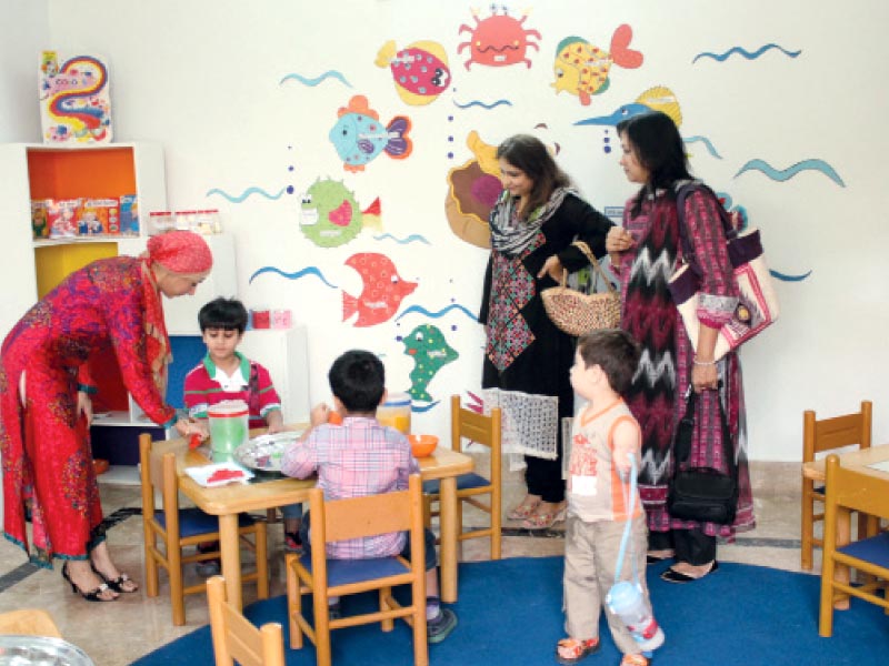 the children participated in various fun activities cut a cake and ate chocolate chip cookies photo express