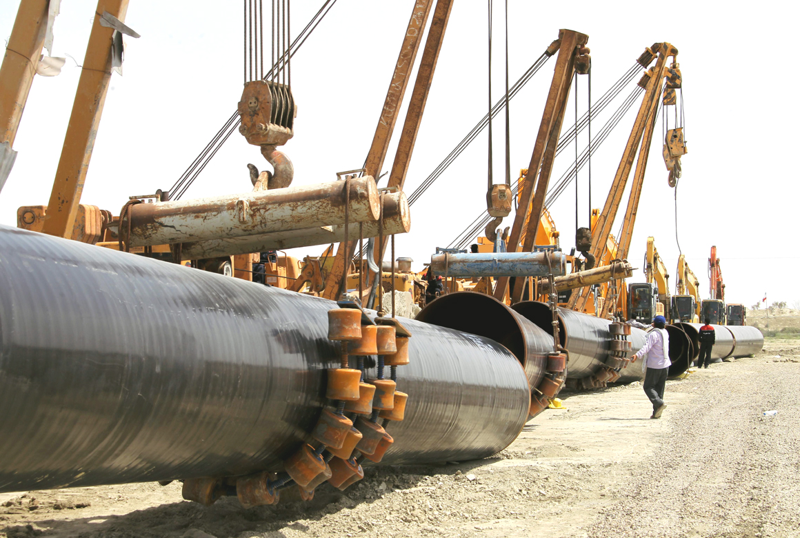 iran has already completed a 900 kilometre portion of 56 inch diameter pipeline from assaluyeh to iran shehr photo afp