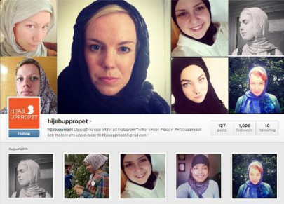 swedish women don headscarves to support assaulted muslim lady