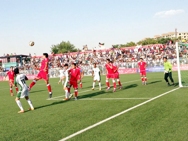 the match against afghanistan was a part of the national team s preparations for the saff championship that begins on september 1 photo afp the match against afghanistan was a part of the national team s preparations for the saff championship that begins on september 1 photo afp
